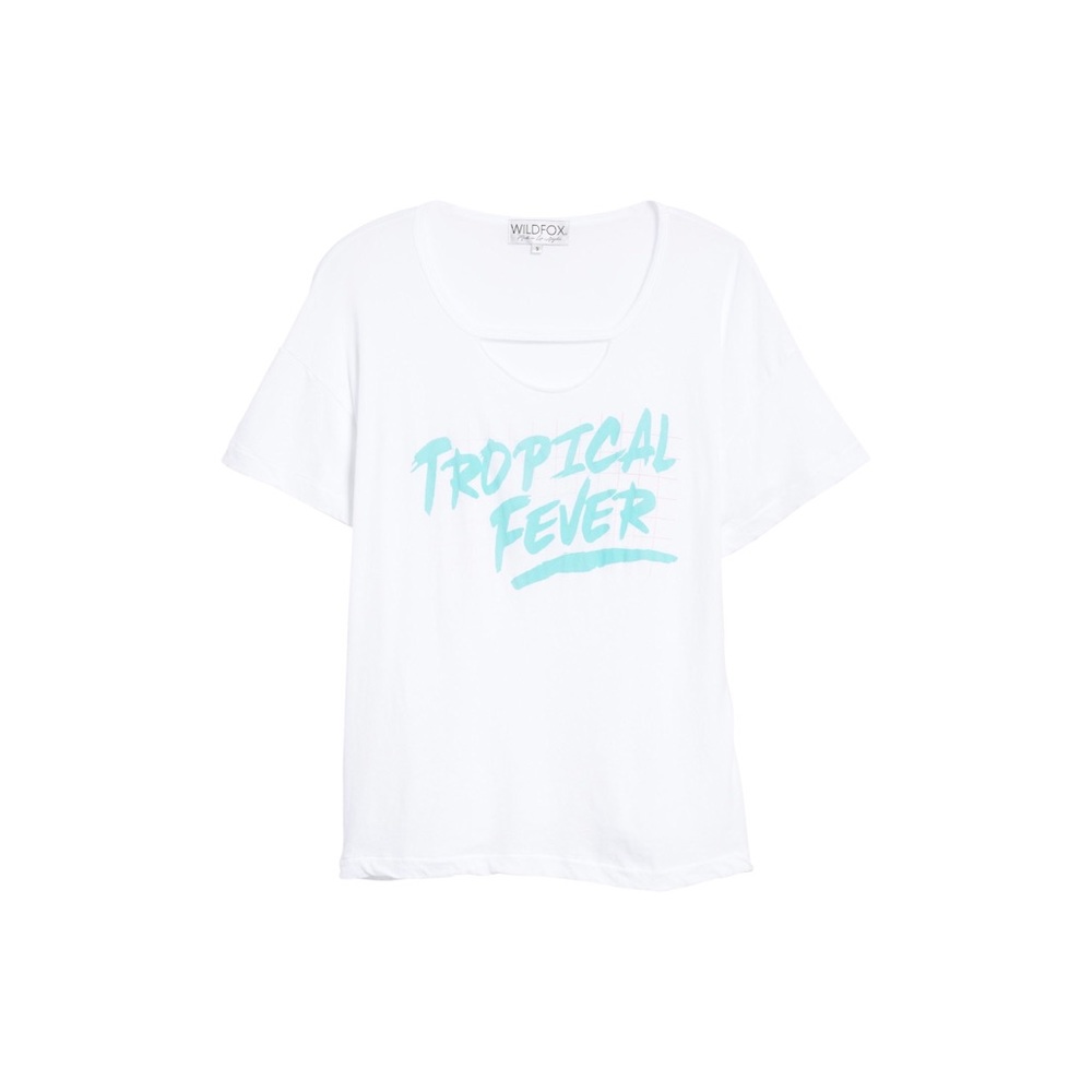 Wildfox Rip Neck Tee (M) NWT - Picture 5 of 8